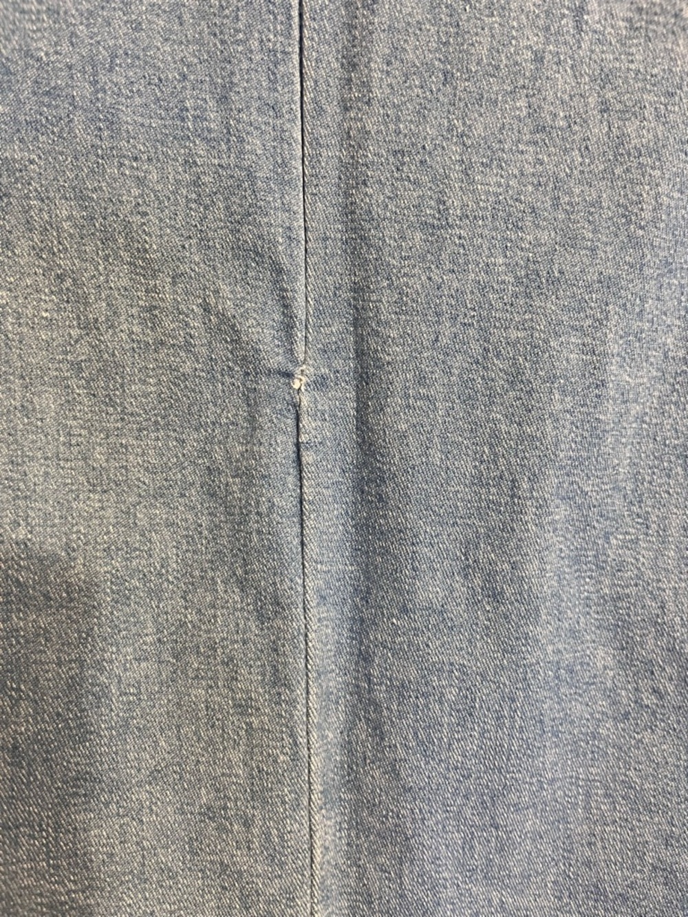 Vintage Denim Midi Skirt with Floral Embroidery - Picture 5 of 5
